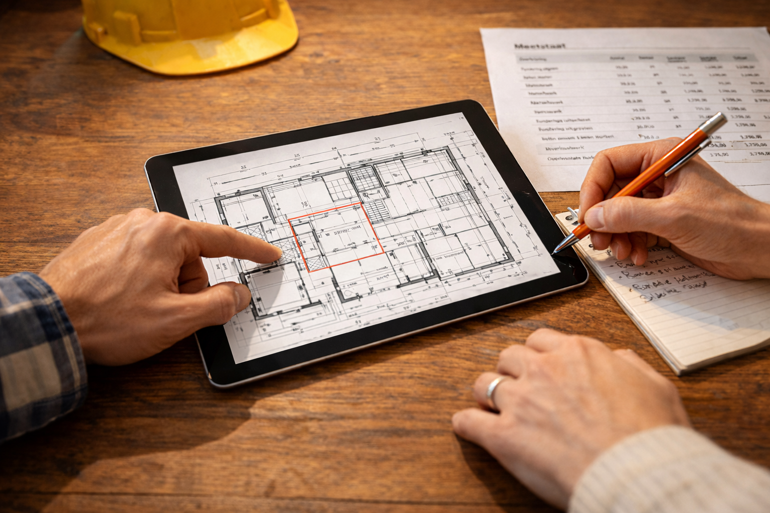 Ons team aan het werk